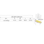 دستکش ورزشی مردانه مدل X 800