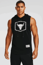 هودی ورزشی مردانه بدون آستین Project Rock- Under Armour