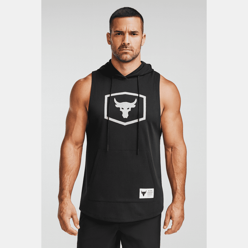 هودی ورزشی مردانه بدون آستین Project Rock- Under Armour