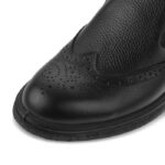 نمای جلوی کفش طبی مردانه تبریز مدل ارگ 3 با طراحی کلاسیک و مناسب محیط‌های رسمی و کاری