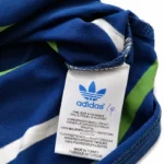 تیشرت مردانه Adidas Originals راه‌راه سرمه‌ای و سبز ساخت ترکیه