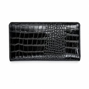 کیف پالتویی مردانه چرم طبیعی با طرح کروکودیل (دارای جای موبایل)