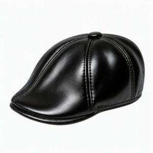 کلاه مردانه Flat Cap چرمی مدل انگلیسی-11